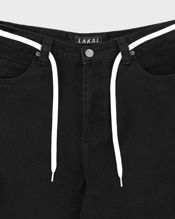 Lakai Raw Hem Cargo Jumbo Jort BLACK