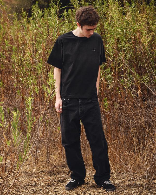 Lakai Sunfaded Cropped Boxy Tee BLACK