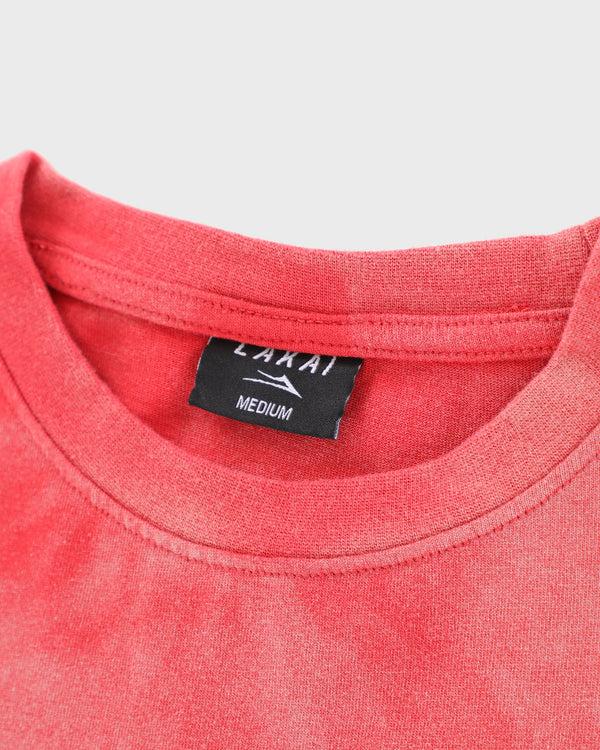 Lakai Sunfaded Cropped Boxy Tee RED