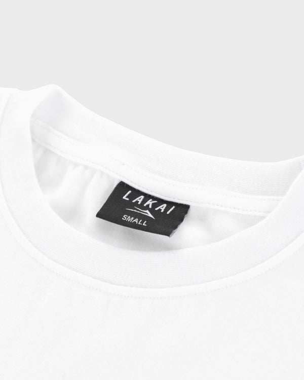 Lakai Sunfaded Cropped Boxy Tee WHITE