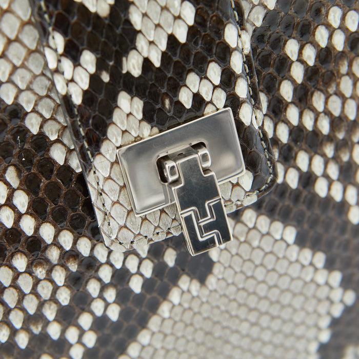 Lambertson Truex Andi Top Handle - Medium - Natural Python