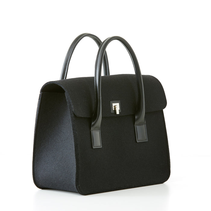 lambertson Truex Boxcar Top Handle - Large - Black Felt