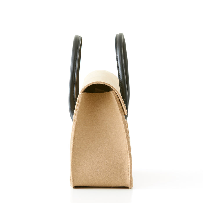 Lambertson Truex Boxcar Top Handle - Large - Camel Felt