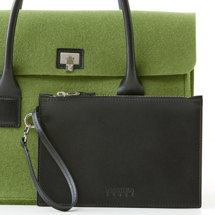 Lambertson Truex Boxcar Top Handle - Large - Olive Felt