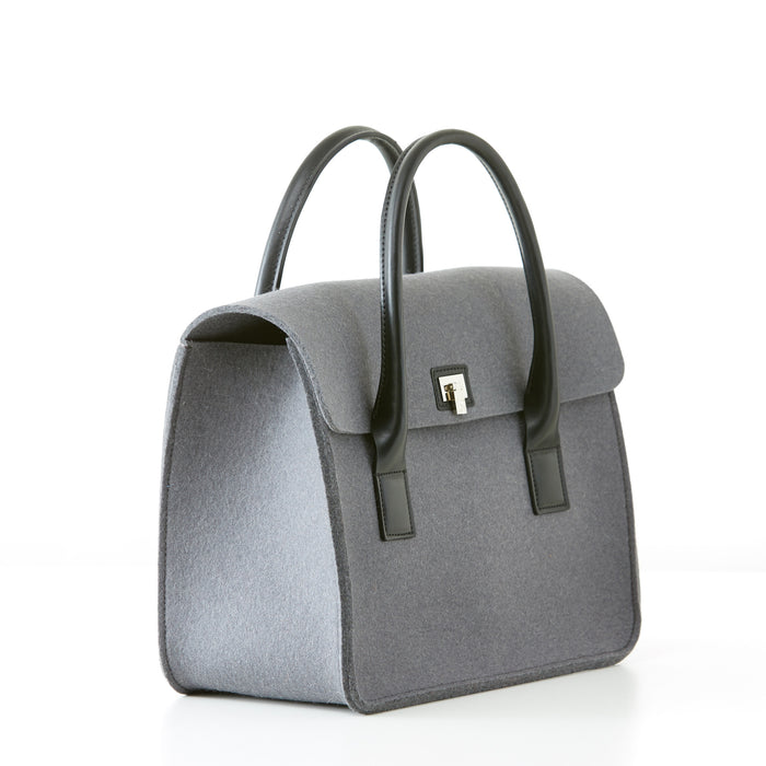 Lambertson Truex Boxcar Top Handle - Large - Gray Felt