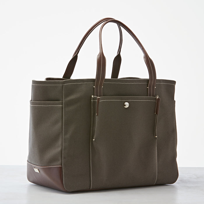 Lambertson Truex Bradley Tote - Brown Canvas