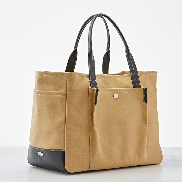 Lambertson Truex Bradley Tote - Khaki Canvas