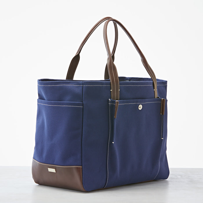 Lambertson Truex Bradley Tote - Navy Canvas