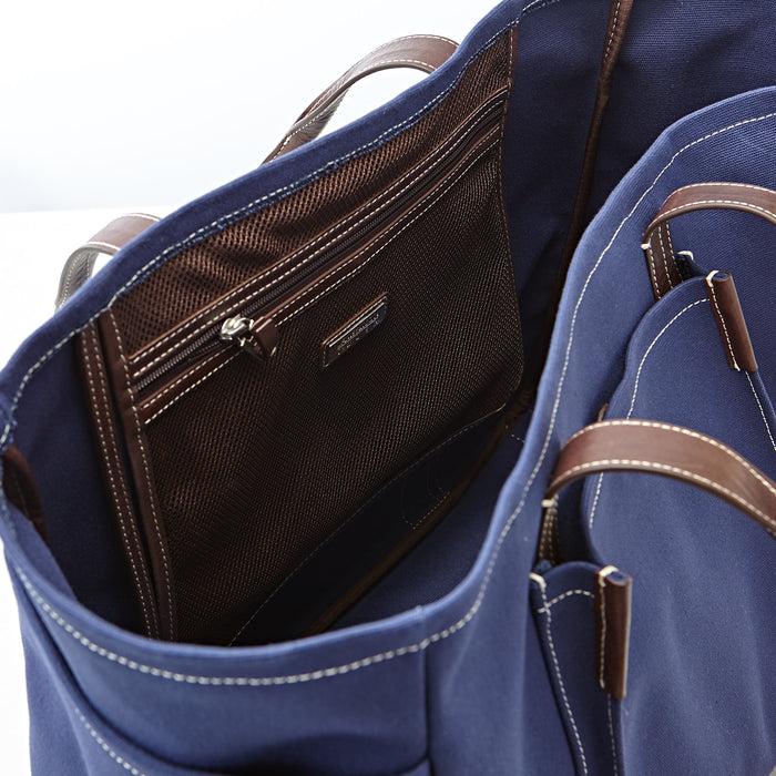 Lambertson Truex Bradley Tote - Navy Canvas