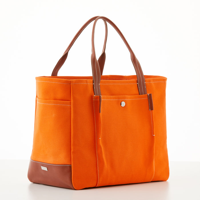 Lambertson Truex Bradley Tote - Tangerine Canvas