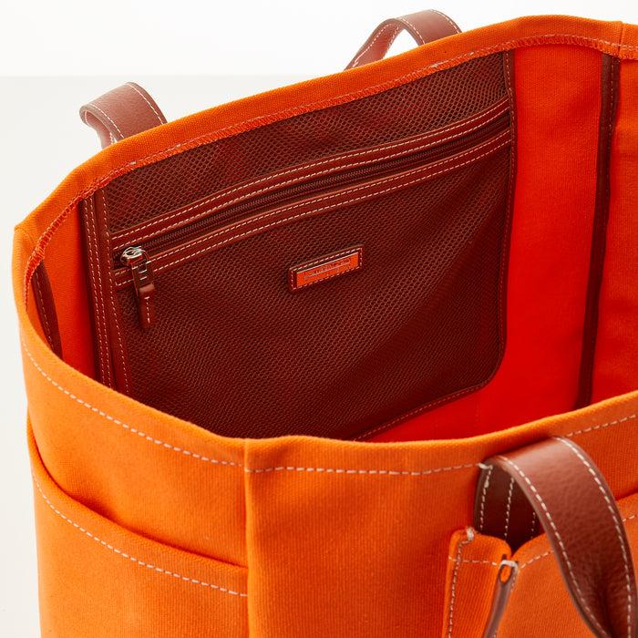 Lambertson Truex Bradley Tote - Tangerine Canvas
