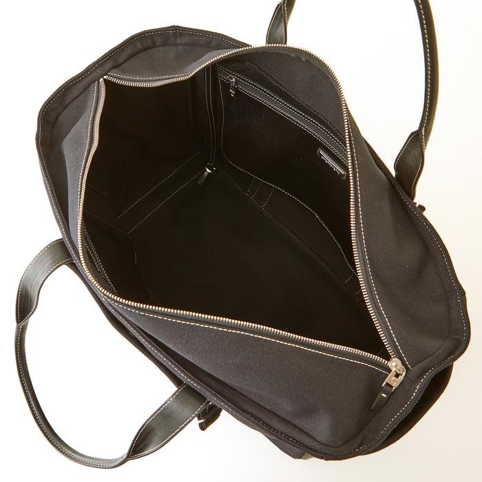 Lambertson Truex Bradley Zip Tote - Black Canvas