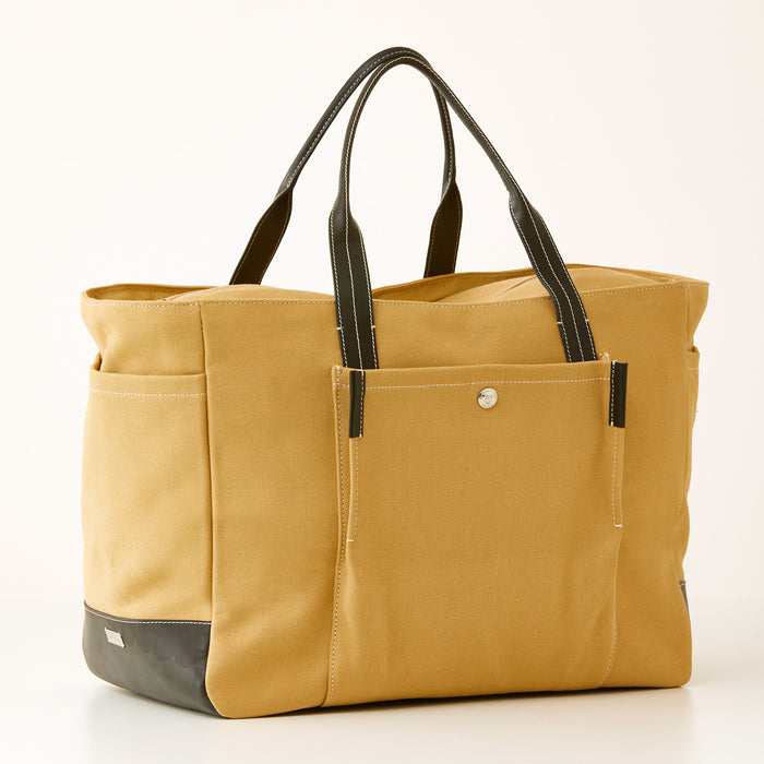 Lambertson Truex Bradley Zip Tote - Khaki Canvas