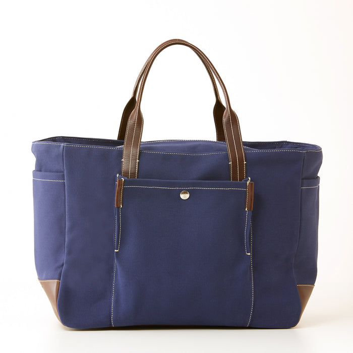 lambertson truex Bradley Zip Tote - Navy Canvas