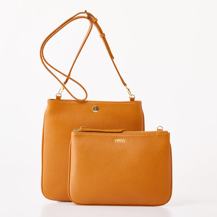 Lambertson Truex Convertible Crossbody - Camel