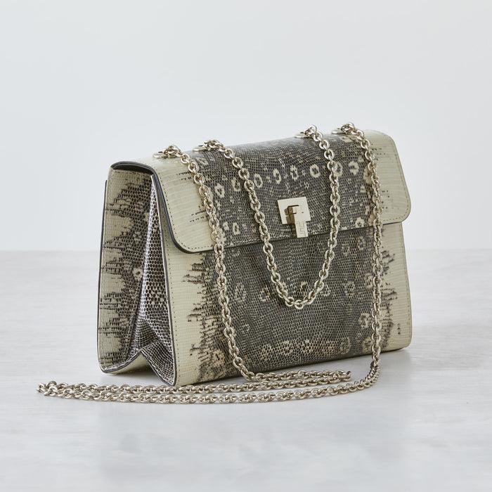 Lambertson Truex Jesse Shoulder Bag - Natural Lizard