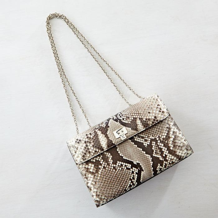 Lambertson Truex Jesse Shoulder Bag - Natural Python
