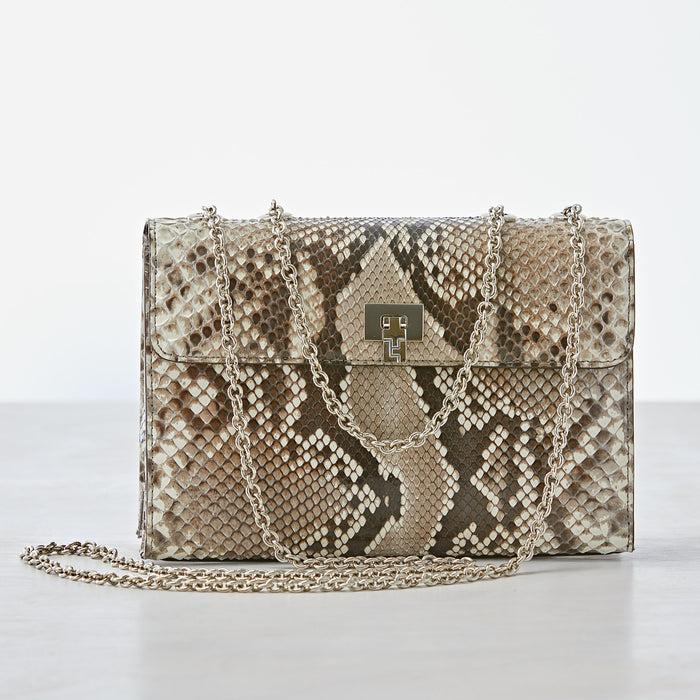 lambertson truex Jesse Shoulder Bag - Natural Python
