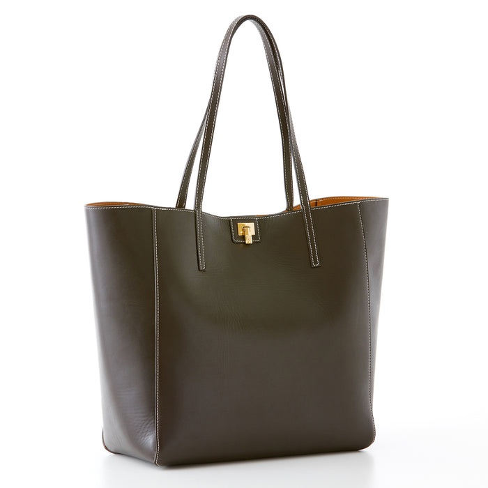 Lambertson Truex Shopper Tote - Dark Brown
