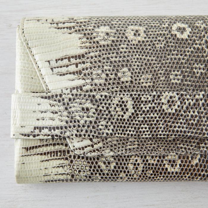 Lambertson Truex Sofia Belt Clutch - Natural Lizard