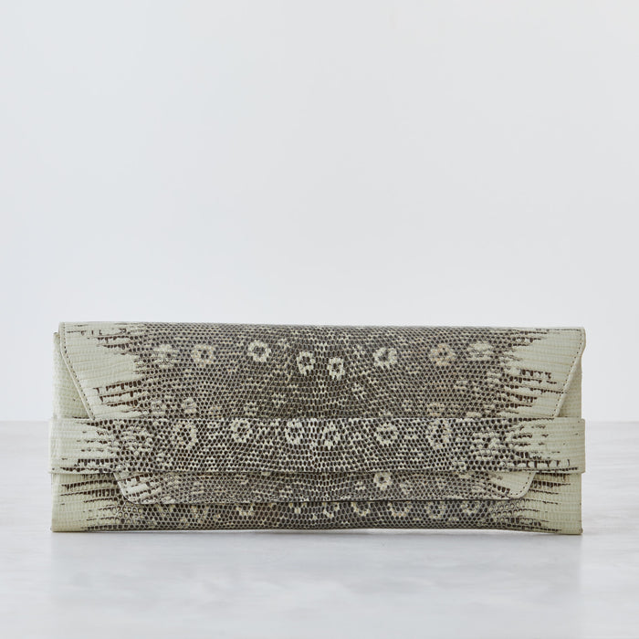 lambertson truex Sofia Belt Clutch - Natural Lizard