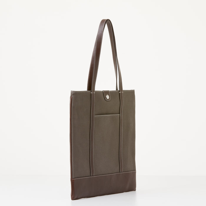Lambertson Truex Taylor Tote - Brown Canvas