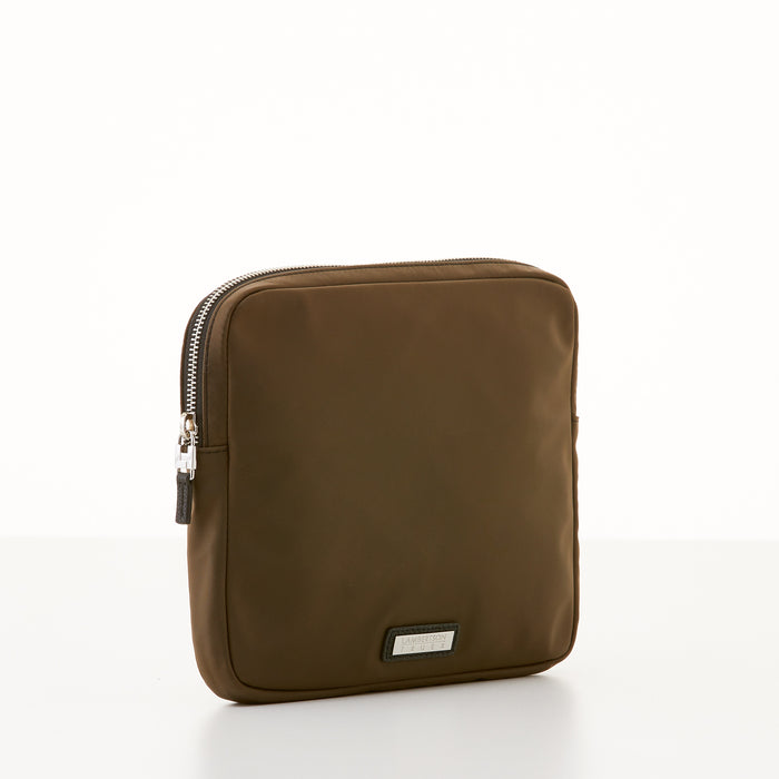 Lambertson Truex Organizer Clutch - Brown Nylon Sport