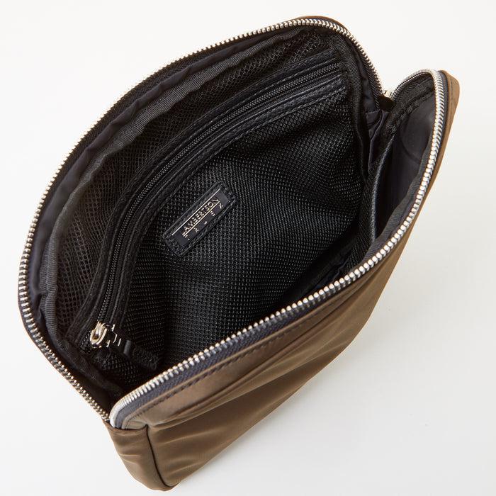 Lambertson Truex Organizer Clutch - Brown Nylon Sport
