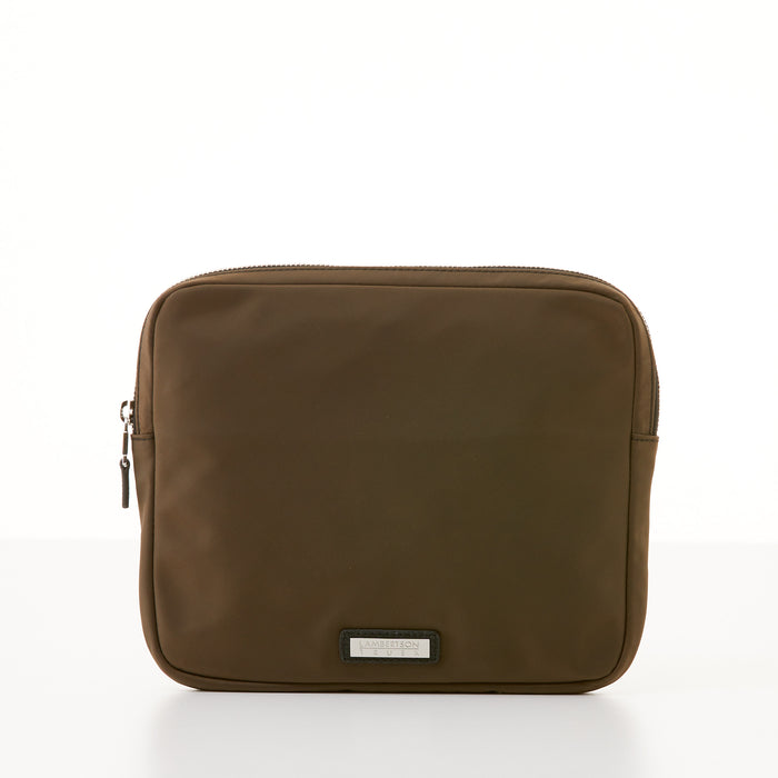 lambertson truex Organizer Clutch - Brown Nylon Sport