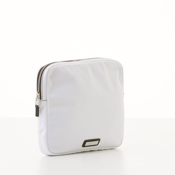 Lambertson Truex Organizer Clutch - White Nylon Sport