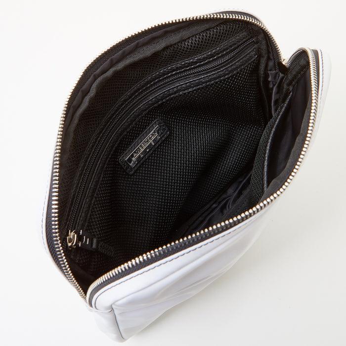 Lambertson Truex Organizer Clutch - White Nylon Sport