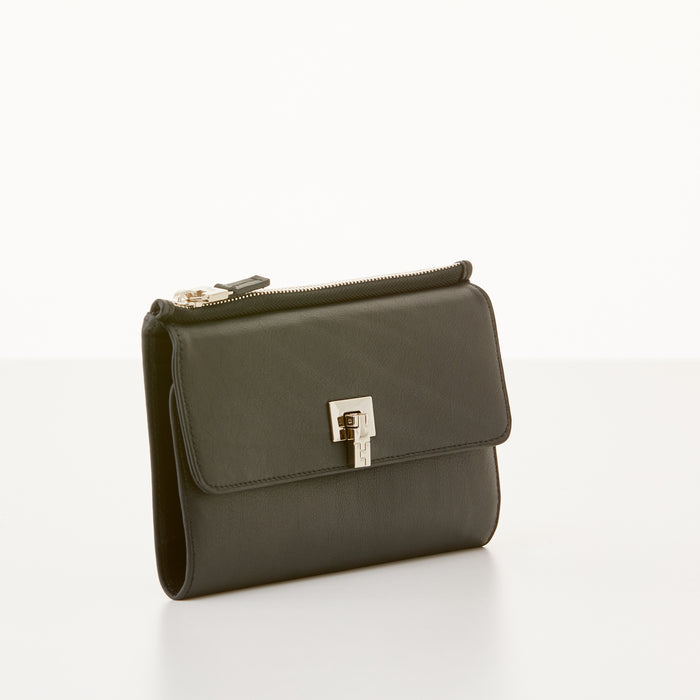 Lambertson Truex Soft Continental Wallet - Black Nappa