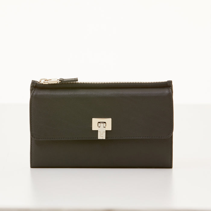 lambertson truex Soft Continental Wallet - Black Nappa