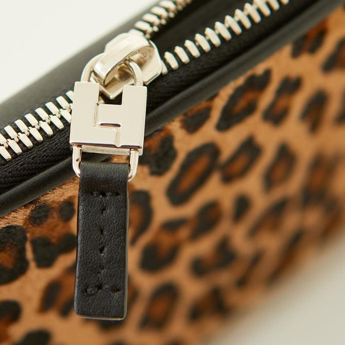 Lambertson Truex Soft Continental Wallet - Leopard Print