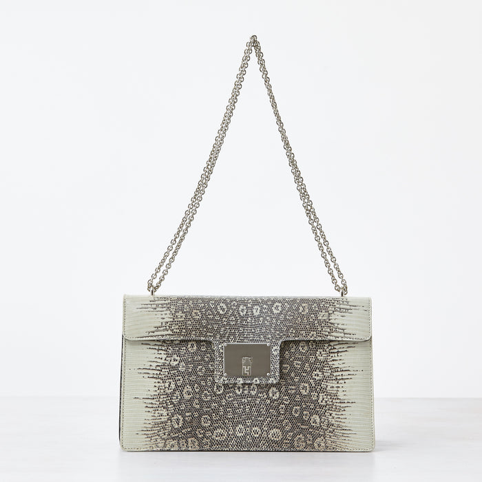 Lambertson Truex Westie Shoulder Bag - Natural Lizard