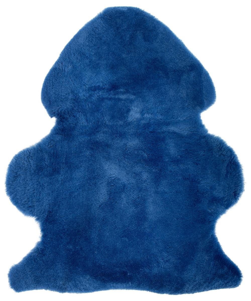 Lambland British Cornflower Blue Clipped Sheepskin Rug