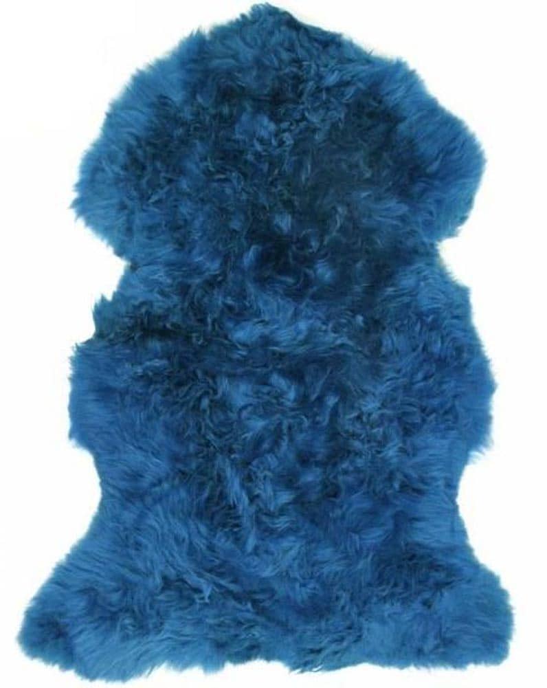 Lambland British Premium Cornflower Blue Sheepskin Rug
