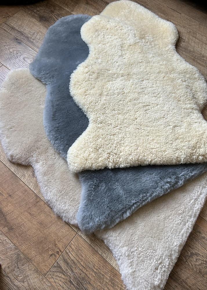 Lambland British Premium Medical Sheepskin Rug In Linen