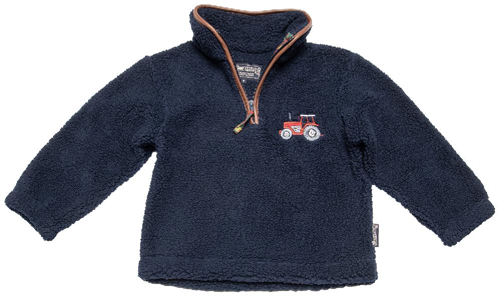 Lambland Children’s Quarter Zip Tractor Berber Fleece