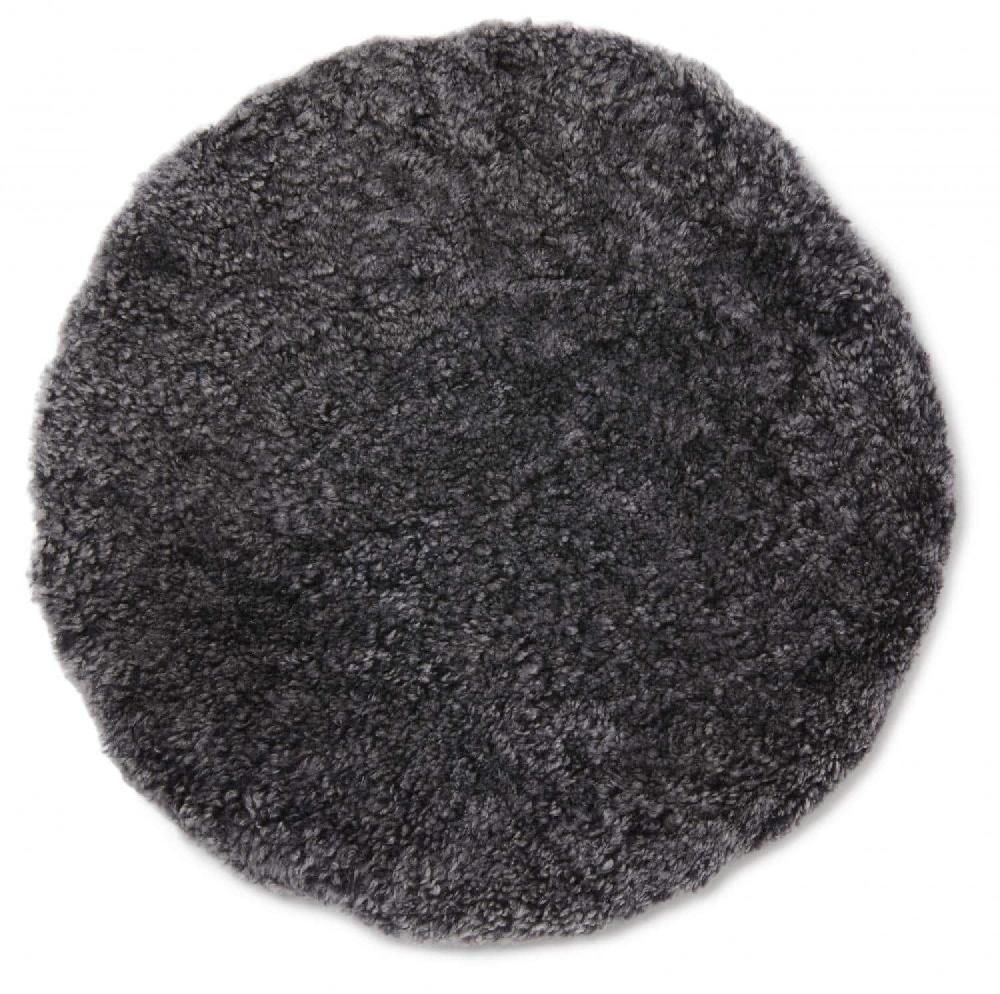 Lambland Curly Sheepskin Circular Seat Pad With Filling