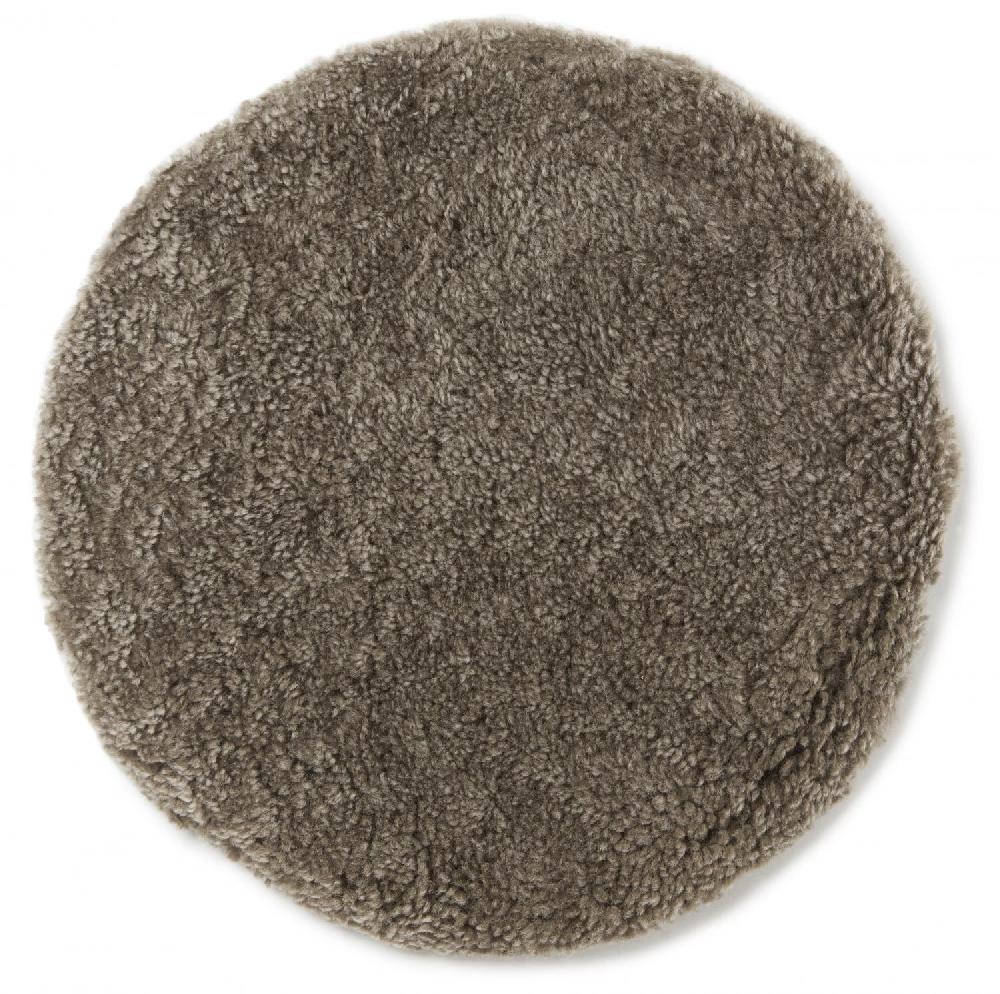 Lambland Curly Sheepskin Circular Seat Pad With Filling