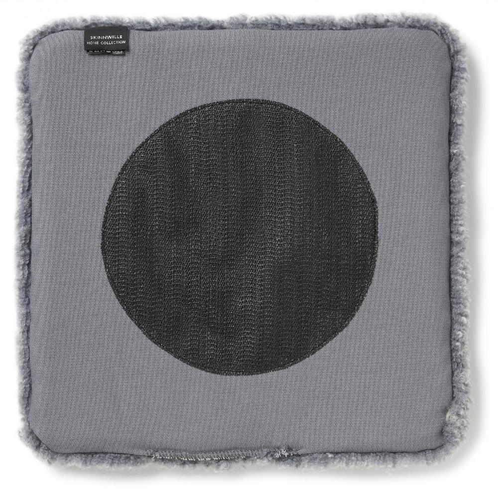 Lambland Curly Sheepskin Square Seat Pad With Filling