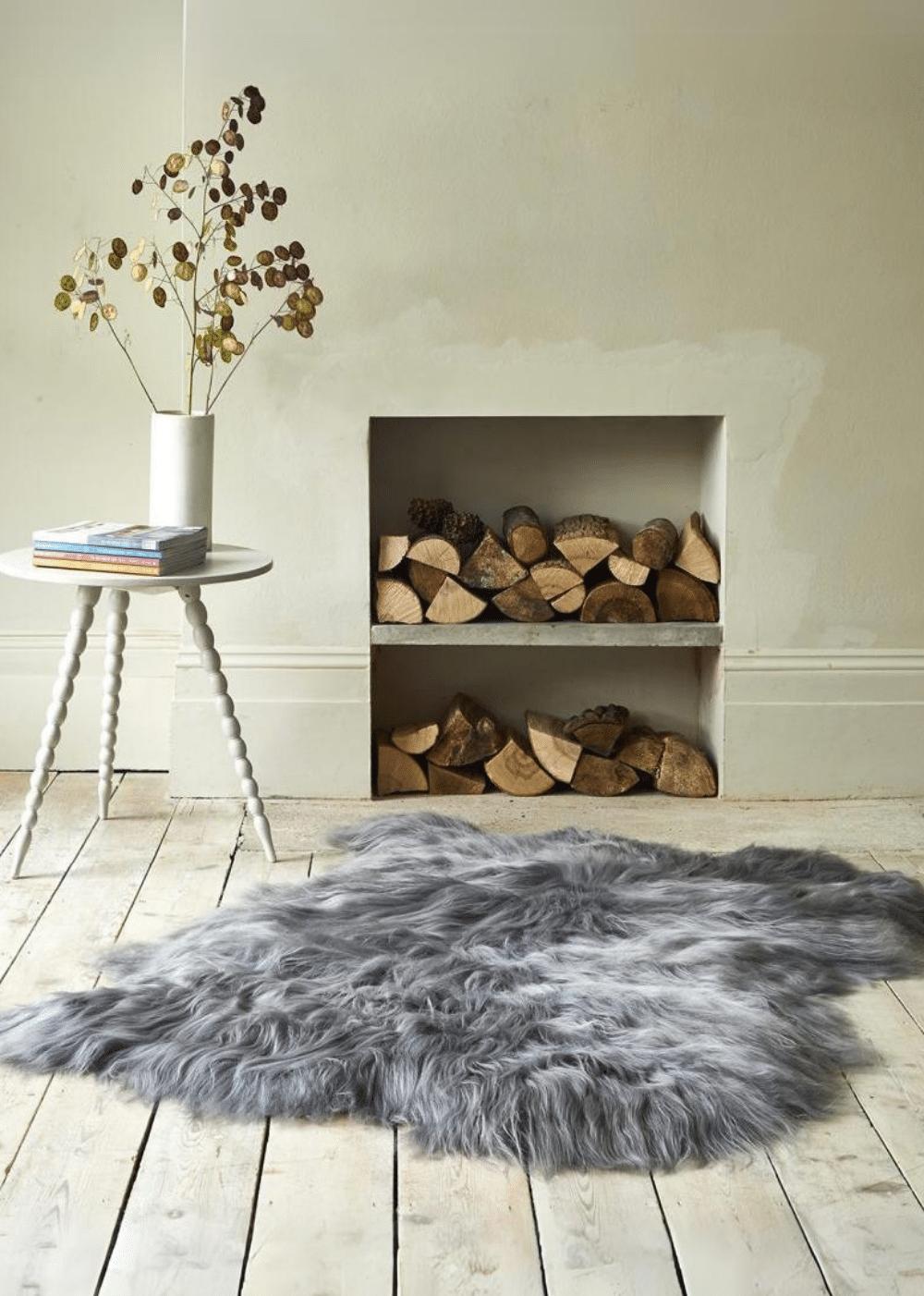 lambland Eco Tanned Grey Icelandic Double Sheepskin