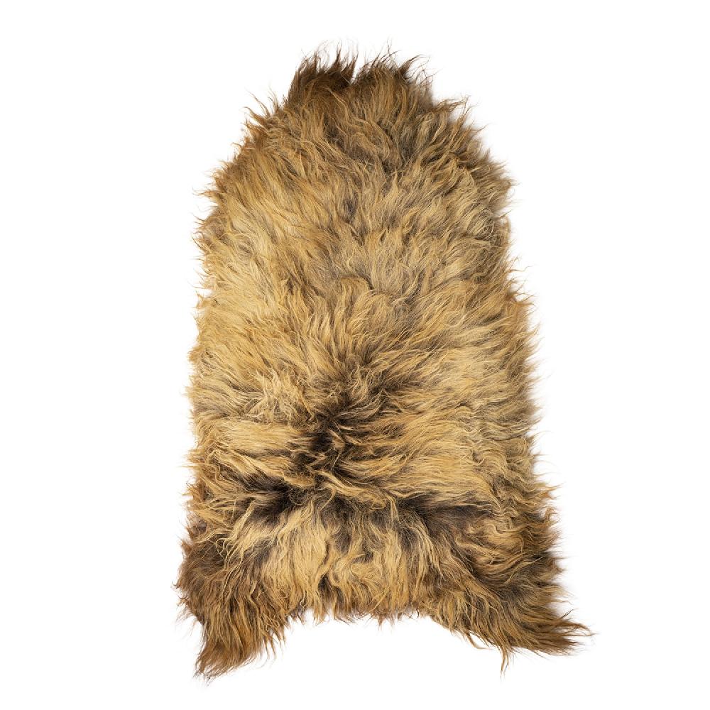 Lambland Eco Tanned Long Wool Burnt Orange Icelandic Sheepskin