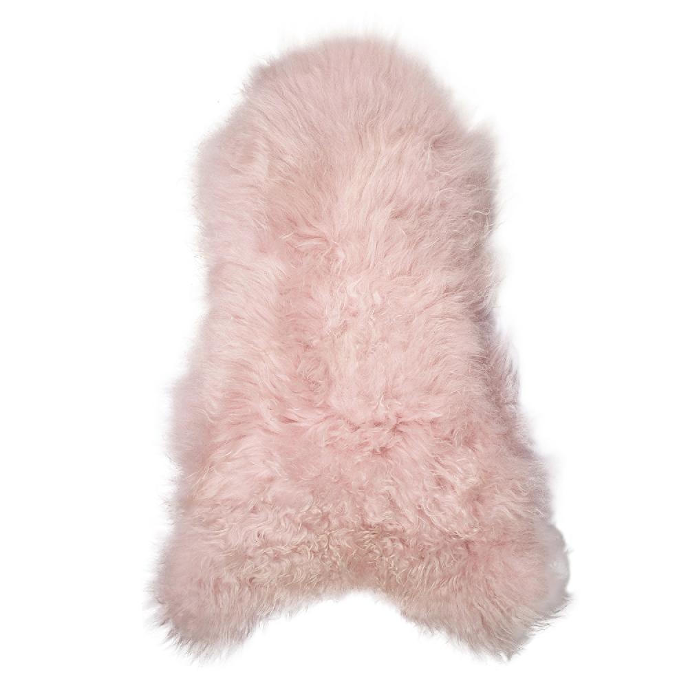 Lambland Eco Tanned Long Wool Pale Pink Icelandic Sheepskin