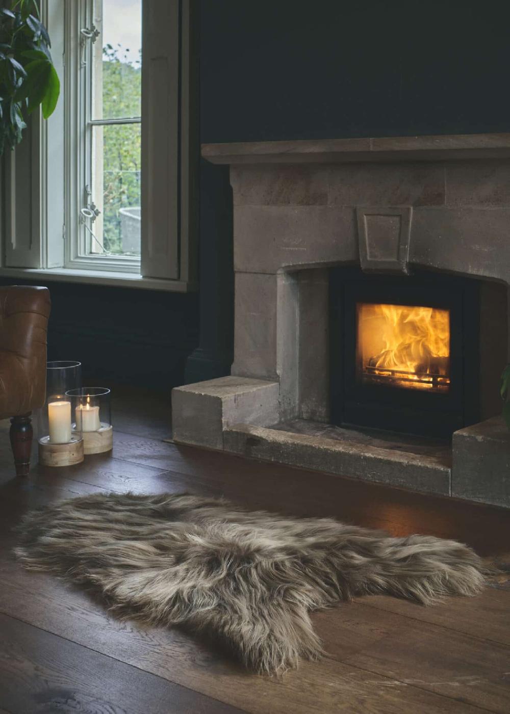 lambland Eco Tanned Long Wool Taupe Tipped Sheepskin