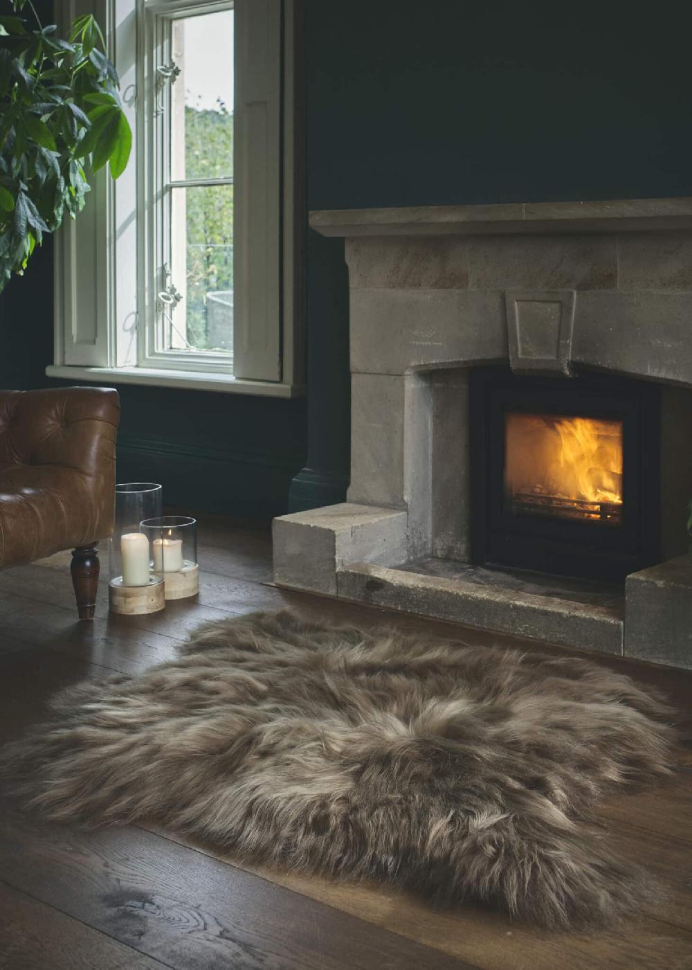 lambland Eco Tanned Rusty Brown Icelandic Double Sheepskin