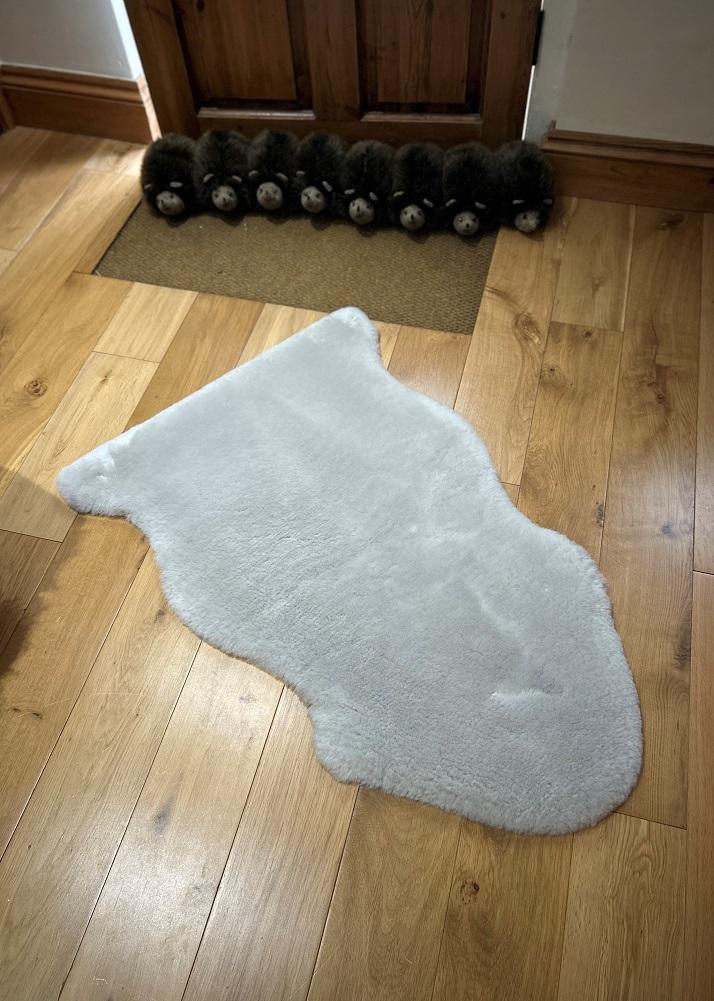 lambland Eco Tanned Silky Soft Sheepskin Baby Rug in Moon