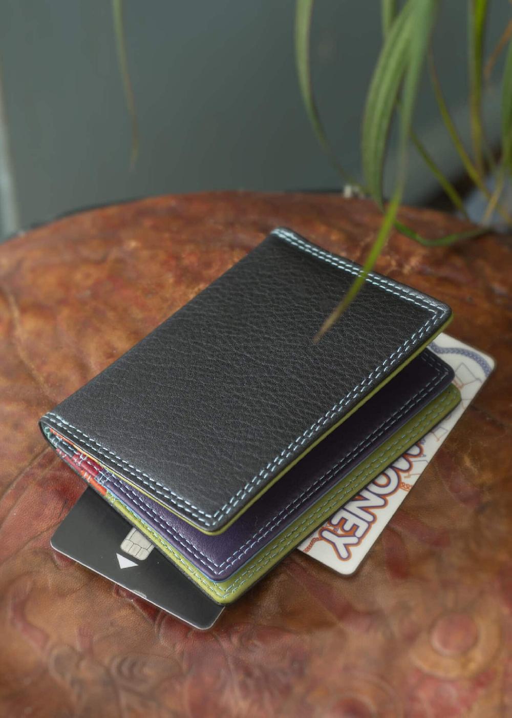 lambland Graffiti Premium Leather Multi Colour Card Wallet
