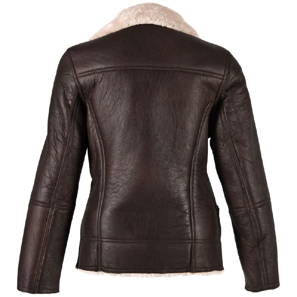 Lambland Ladies Aviator Finish Flying Jacket With Off Centre Zip